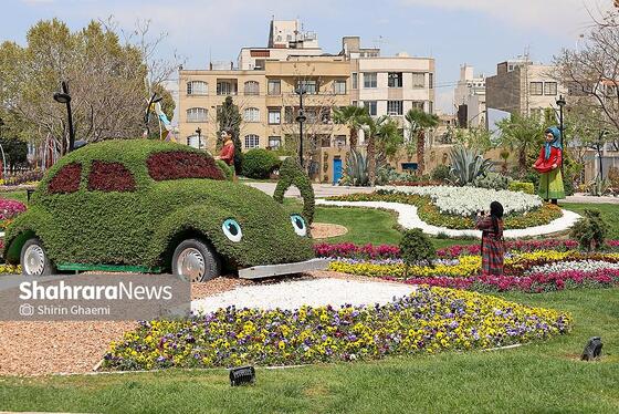 گزارش تصویری | باغ گلهای مشهد میزبان بازدید کننده گان نوروزی