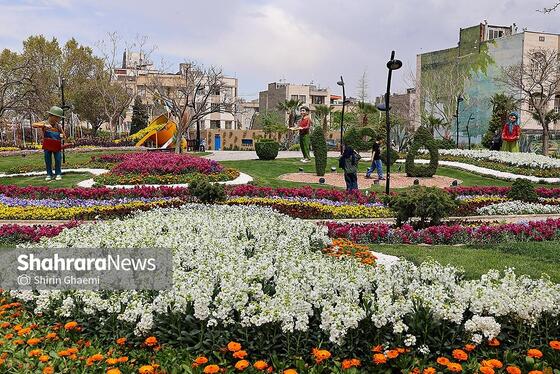 گزارش تصویری | باغ گلهای مشهد میزبان بازدید کننده گان نوروزی