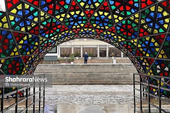 گزارش تصویری | شهر مشهد زیر بارش رحمت الهی در روز ۱۲ فروردین