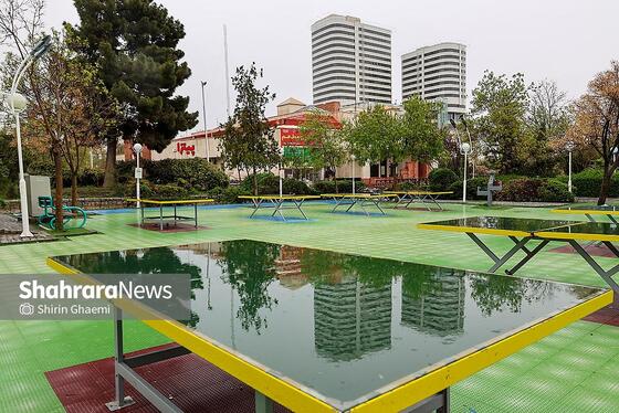 گزارش تصویری | شهر مشهد زیر بارش رحمت الهی در روز ۱۲ فروردین