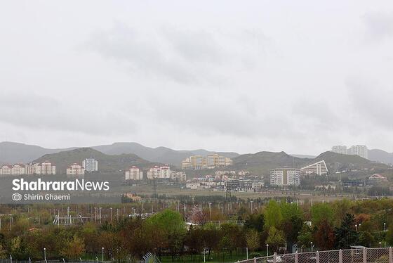 گزارش تصویری | شهر مشهد زیر بارش رحمت الهی در روز ۱۲ فروردین