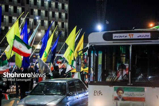 گزارش تصویری | سی‌وسومین شب حضور حماسی مردم مشهد در خیابان‌ها