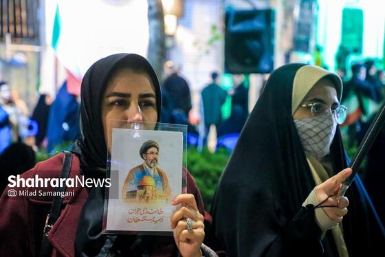 گزارش تصویری | سی‌وسومین شب حضور حماسی مردم مشهد در خیابان‌ها