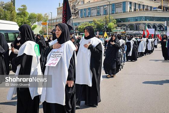 گزارش تصویری | تشییع پیکر مطهر ۳ شهید در مشهد