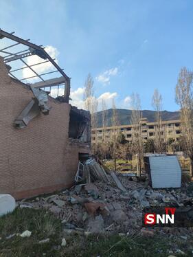 گزارش تصویری | خسارت شدید به دانشگاه شهید بهشتی در پی حمله دشمن آمریکایی- صهیونی