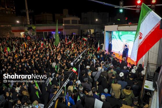 گزارش تصویری | موج سی‌ و چهارم حضور حماسی مردم مشهد در خیابان‌ها