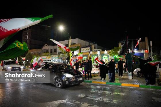 گزارش تصویری | سی‌وچهارمین خروش شبانه مشهدی‌ها در حمایت از نیروهای مسلح