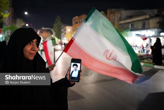 گزارش تصویری | سی‌وچهارمین خروش شبانه مشهدی‌ها در حمایت از نیروهای مسلح