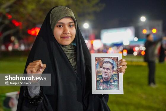 گزارش تصویری | سی‌وچهارمین خروش شبانه مشهدی‌ها در حمایت از نیروهای مسلح