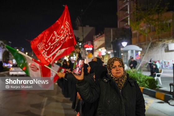 گزارش تصویری | سی‌وچهارمین خروش شبانه مشهدی‌ها در حمایت از نیروهای مسلح