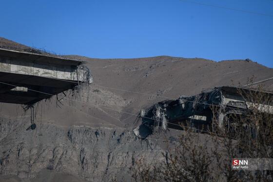 گزارش تصویری | حمله دشمن آمریکایی- صهیونی به پل B۱ کرج