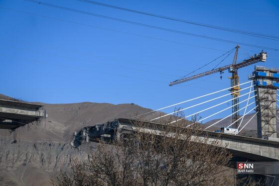 گزارش تصویری | حمله دشمن آمریکایی- صهیونی به پل B۱ کرج