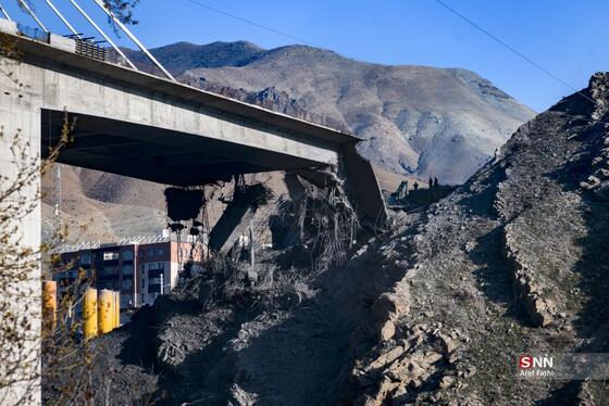 گزارش تصویری | حمله دشمن آمریکایی- صهیونی به پل B۱ کرج