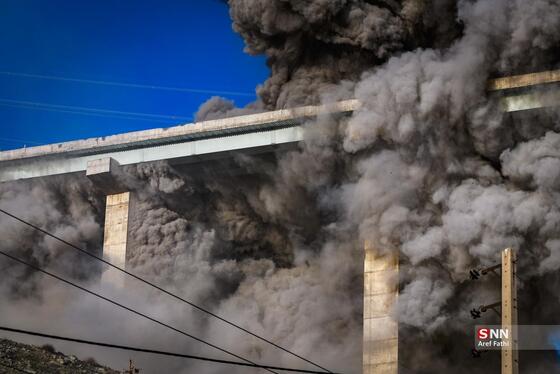 گزارش تصویری | حمله دشمن آمریکایی- صهیونی به پل B۱ کرج