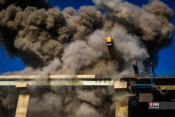 گزارش تصویری | حمله دشمن آمریکایی- صهیونی به پل B۱ کرج