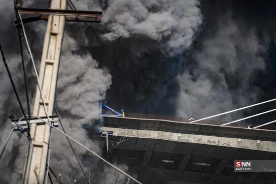 گزارش تصویری | حمله دشمن آمریکایی- صهیونی به پل B۱ کرج