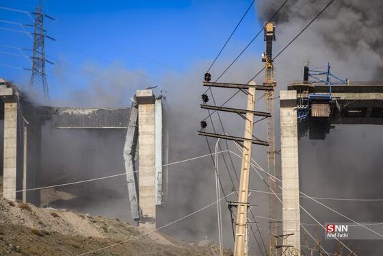 گزارش تصویری | حمله دشمن آمریکایی- صهیونی به پل B۱ کرج