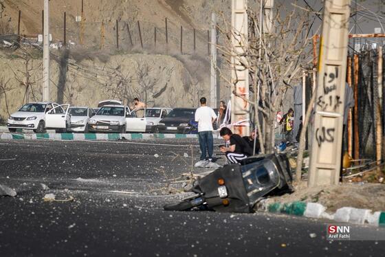 گزارش تصویری | حمله دشمن آمریکایی- صهیونی به پل B۱ کرج