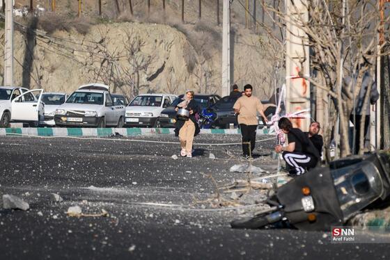 گزارش تصویری | حمله دشمن آمریکایی- صهیونی به پل B۱ کرج