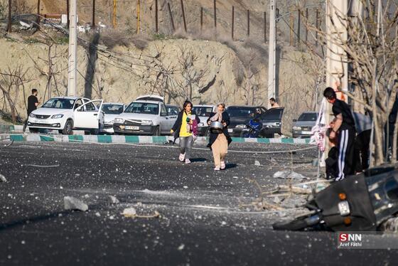 گزارش تصویری | حمله دشمن آمریکایی- صهیونی به پل B۱ کرج