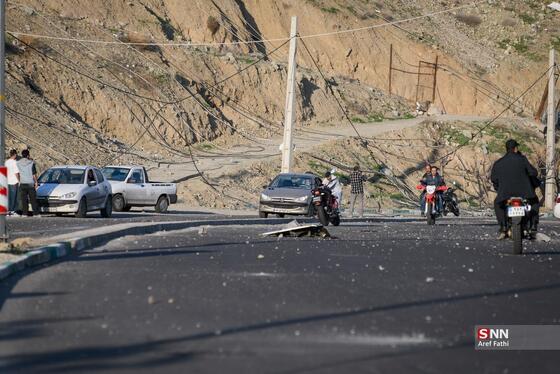 گزارش تصویری | حمله دشمن آمریکایی- صهیونی به پل B۱ کرج