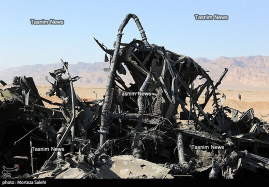 تصاویری از هواپیماهای منهدم‌شده آمریکا در جنوب اصفهان