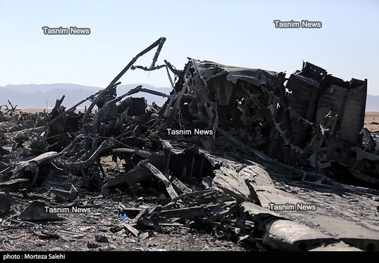 تصاویری از هواپیماهای منهدم‌شده آمریکا در جنوب اصفهان