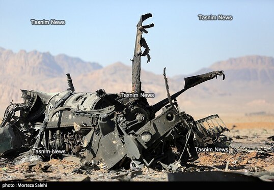 تصاویری از هواپیماهای منهدم‌شده آمریکا در جنوب اصفهان
