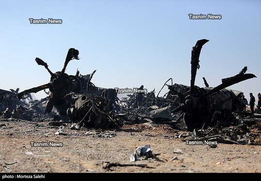 تصاویری از هواپیماهای منهدم‌شده آمریکا در جنوب اصفهان