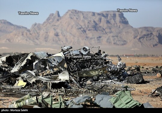 تصاویری از هواپیماهای منهدم‌شده آمریکا در جنوب اصفهان