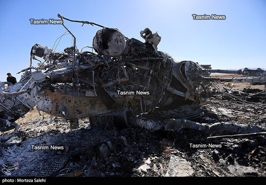 تصاویری از هواپیماهای منهدم‌شده آمریکا در جنوب اصفهان
