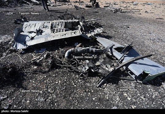 تصاویری از هواپیماهای منهدم‌شده آمریکا در جنوب اصفهان