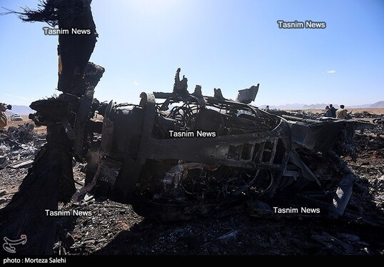 تصاویری از هواپیماهای منهدم‌شده آمریکا در جنوب اصفهان