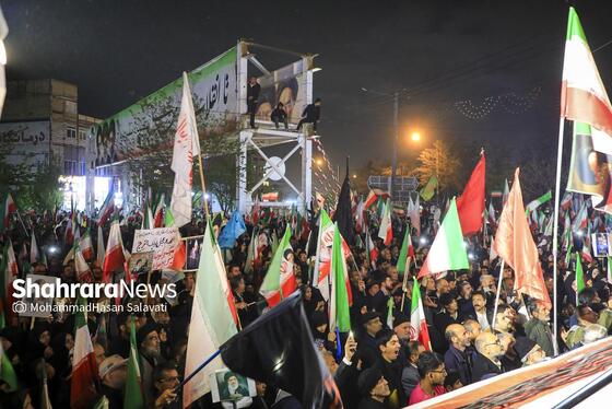 گزارش تصویری | آئین افتتاح معراج شهدای مشهد همزمان با حضور حماسی مردم در خیابان‌ها