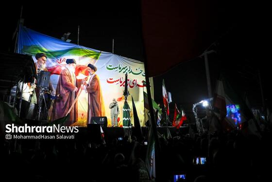 گزارش تصویری | آئین افتتاح معراج شهدای مشهد همزمان با حضور حماسی مردم در خیابان‌ها