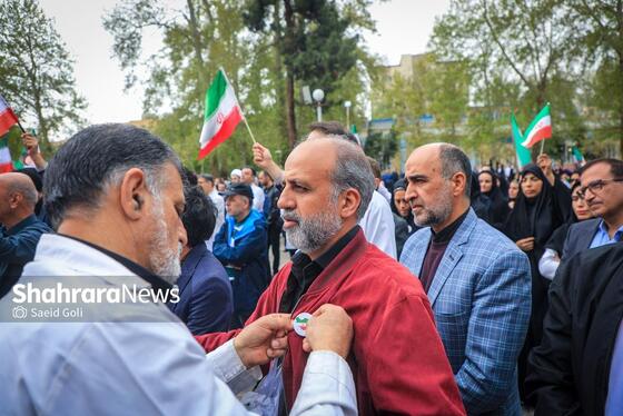 گزارش تصویری | تجمع سراسری کادر سلامت در محکومیت حملات غیرانسانی آمریکایی-صهیونی در بیمارستان امام رضا (ع) مشهد