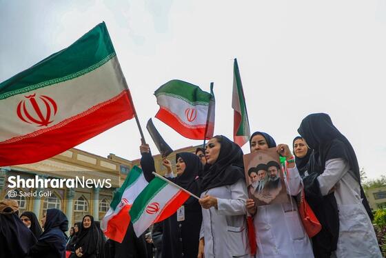 گزارش تصویری | تجمع سراسری کادر سلامت در محکومیت حملات غیرانسانی آمریکایی-صهیونی در بیمارستان امام رضا (ع) مشهد