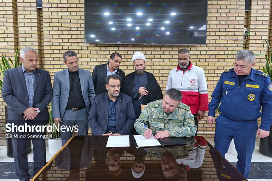 گزارش تصویری | ورود نخستین کاروان کمک‌های بشردوستانه قرقیزستان به ایران از مرز سرخس