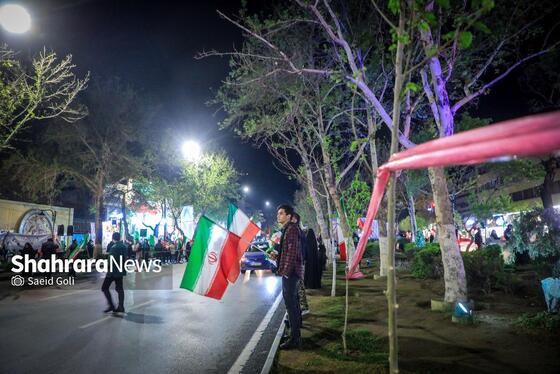 گزارش تصویری | سی‌وهفتمین شب شکوه حضور مردم در خیابان‌های مشهد