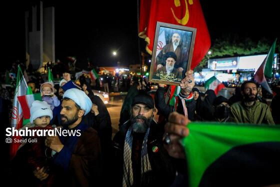 گزارش تصویری | سی‌وهفتمین شب شکوه حضور مردم در خیابان‌های مشهد