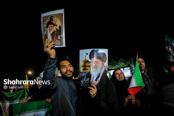 گزارش تصویری | سی‌وهفتمین شب شکوه حضور مردم در خیابان‌های مشهد