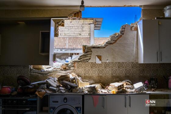 گزارش تصویری | خسارات شدید به منازل مسکونی در نظرآباد البرز در پی حمله دشمن