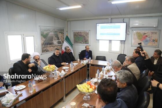 گزارش تصویری | بازدید معاون پیشگیری دادستان کل کشور از تصفیه‌خانه در حال احداث پرکندآباد