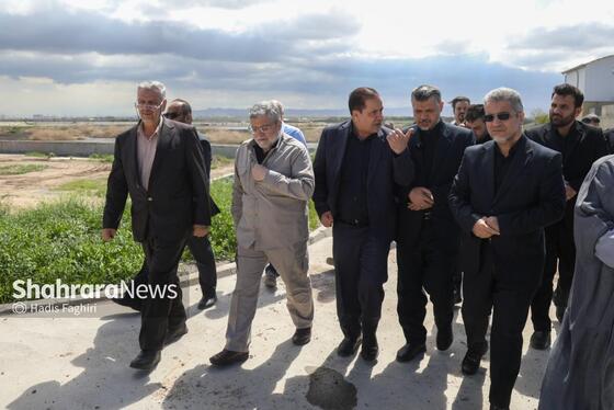 گزارش تصویری | بازدید معاون پیشگیری دادستان کل کشور از تصفیه‌خانه در حال احداث پرکندآباد