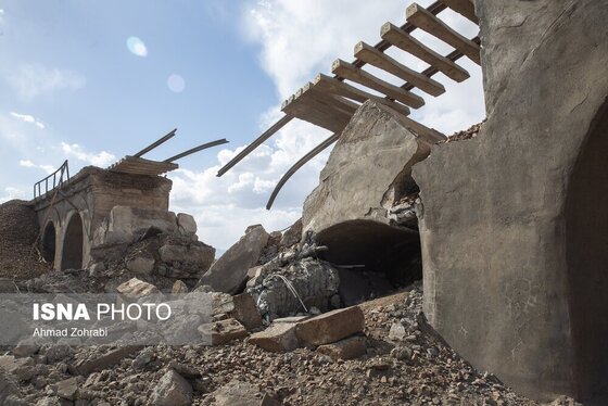 گزارش تصویری | خسارات ناشی از تجاوز آمریکایی صهیونیستی به پل راه آهن در محدوده استان قم