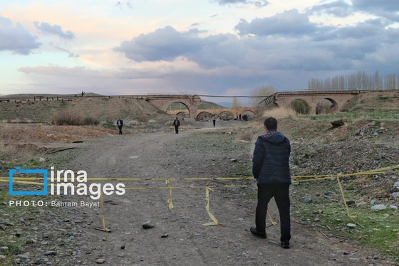 گزارش تصویری | حمله هوایی به پل راه‌آهن امین آباد زنجان