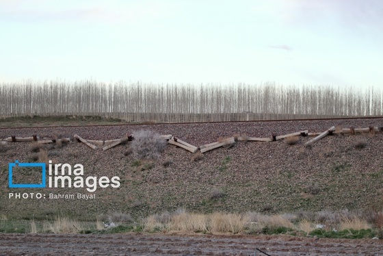 گزارش تصویری | حمله هوایی به پل راه‌آهن امین آباد زنجان