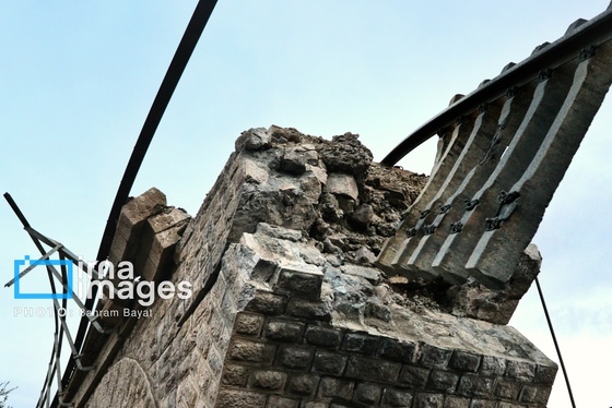 گزارش تصویری | حمله هوایی به پل راه‌آهن امین آباد زنجان