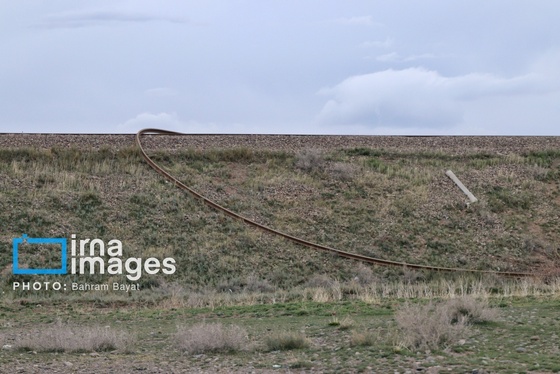 گزارش تصویری | حمله هوایی به پل راه‌آهن امین آباد زنجان