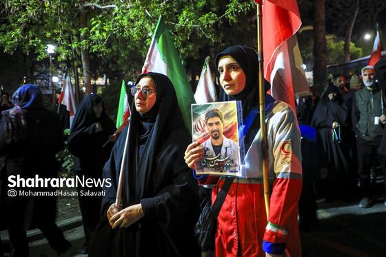 گزارش تصویری | وداع با پیکر مطهر پرستار شهید «حسین عشقی» در مشهد